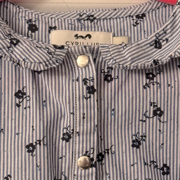 Floral Striped Kids blouse - Picture 2 of 2